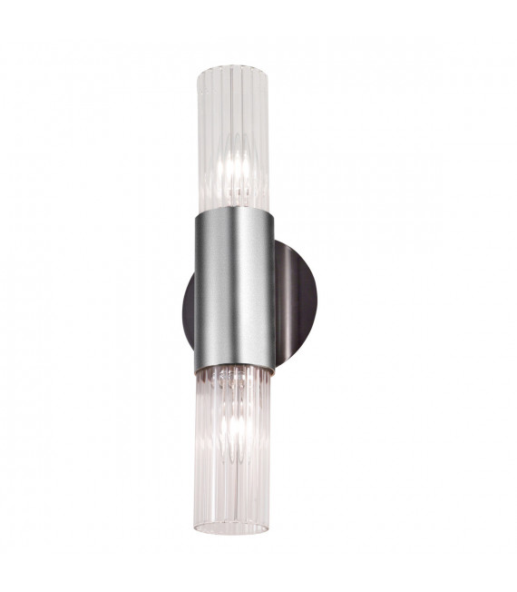 Wandleuchte Giro Braun gebürstet 2-flammig 36cm