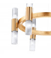 Giro 12-light gold leaf wall light