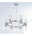 Giro 12-light silver leaf wall light