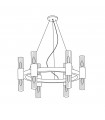 Applique murale Giro 12 ampoules Feuille d'argent