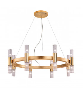 Aplique de pared Giro 16 luces pan de oro