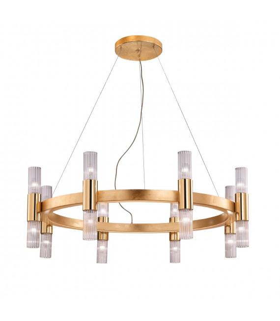 Applique murale Giro 16 ampoules Feuille d'or