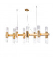 Suspension Giro 16 ampoules Feuille d'or
