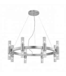 Applique Giro Foglia Argento 16 Luci