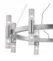 Applique murale Giro 16 ampoules Feuille d'argent