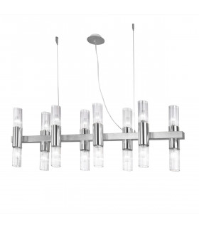 Suspension Giro 16 ampoules Feuille d'or