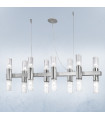 Giro pendant lamp 16 gold leaf bulbs