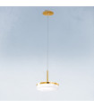 Suspension Solis 1 ampoule Feuille d'or