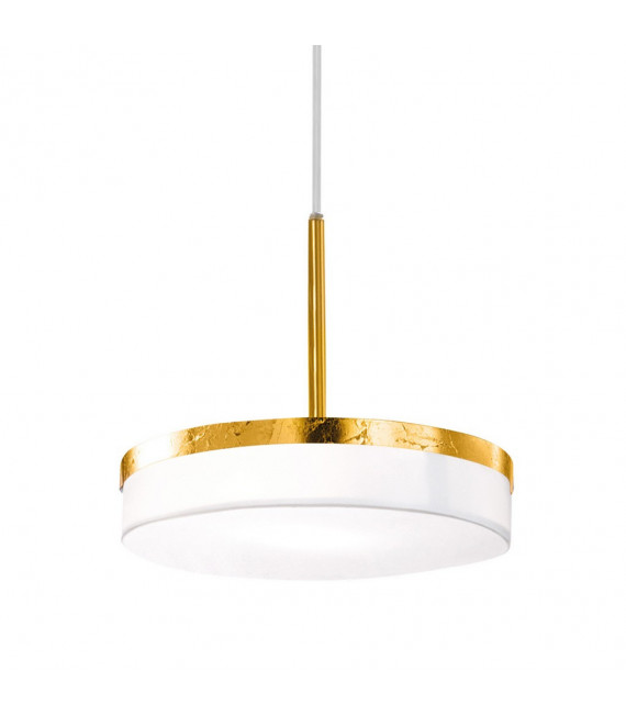Suspension Solis 1 ampoule Feuille d'or