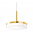 Suspension Solis 1 ampoule Feuille d'or