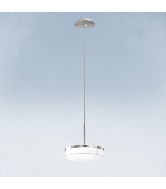 Solis 1-Light Silver Leaf Pendant