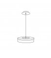 Suspension Solis 1 ampoule Feuille d'argent
