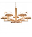 Solis pendant lamp 10 gold leaf bulbs
