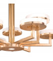 Solis pendant lamp 10 gold leaf bulbs