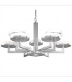 Solis 10-Light Silver Leaf Pendant