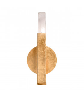 Wandleuchte Spigolo Blattgold 1 Glühbirne 29,5cm