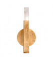 Applique murale Spigolo Feuille d'or 1 ampoule 29,5cm