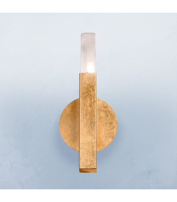Applique Spigolo Foglia oro 1 lampadina 29,5cm