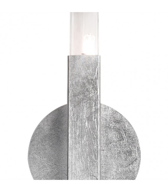 Wandleuchte Spigolo Blattsilber 1 Glühbirne 29,5cm