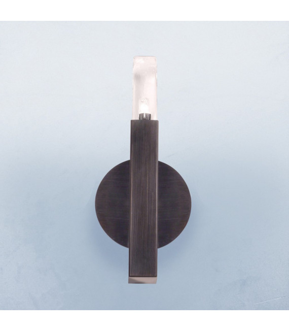 Applique Spigolo Marrone spazzolato 1 lampadina 29,5cm