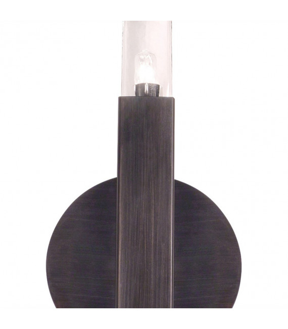 Applique Spigolo Marrone spazzolato 1 lampadina 29,5cm