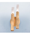 Wall light Spigolo Gold leaf 2 bulbs 32.5cm