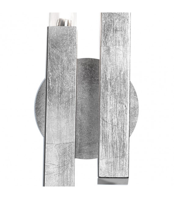 Wall light Spigolo Silver leaf 2 bulbs 32.5cm