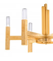 Spigolo pendant lamp Gold leaf 6 bulbs 61.4cm