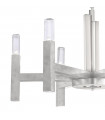 Suspension Spigolo Feuille d'argent 6 ampoules 61,4cm