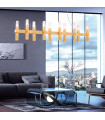 Suspension Spigolo Feuille d'or 10 ampoules 34cm