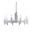 Spigolo pendant light Silver leaf 10 bulbs 61.4cm