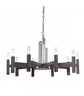 Suspension Spigolo Brun brossé 10 ampoules 61,4cm