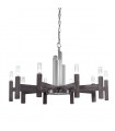 Spigolo pendant light Brushed brown 10 bulbs 61.4cm