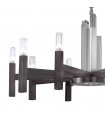 Suspension Spigolo Brun brossé 10 ampoules 61,4cm