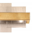 Wall light Rettangolo Gold leaf 2 bulbs 24cm