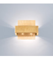 Applique murale Rettangolo Feuille d'or 2 ampoules 17cm