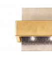 Wall light Rettangolo Gold leaf 2 bulbs 17cm