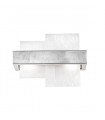 Wall light Rettangolo Silver leaf 2 bulbs 24cm
