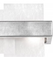Wall light Rettangolo Silver leaf 2 bulbs 24cm