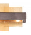Applique murale Rettangolo Brun brossé 2 ampoules 24cm