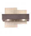 Wall light Rettangolo Brushed brown 2 bulbs 24cm