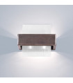 Wall light Rettangolo Brushed brown 2 bulbs 17cm