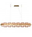 Rettangolo pendant lamp 1 bulb Gold leaf