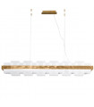 Suspension Rettangolo 1 ampoule Feuille d'or