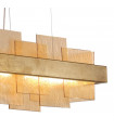 Rettangolo pendant lamp 1 bulb Gold leaf