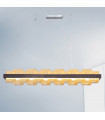Rettangolo pendant lamp 1 bulb Brushed brown