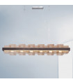 Rettangolo pendant lamp 1 bulb Brushed brown