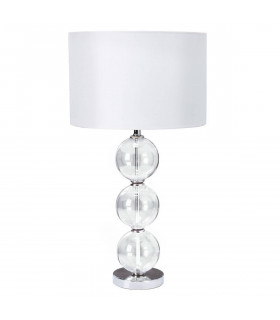 Tischleuchte Table Chrom, Glas 1 Glühbirne 58cm