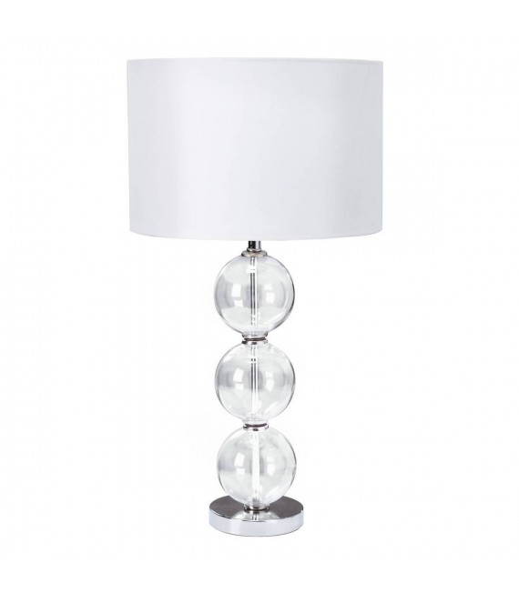 Lampada da tavolo Tavolo Cromo, vetro 1 lampadina 58cm
