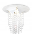 Plafonnier Design Fonte 1 ampoule Mat blanc